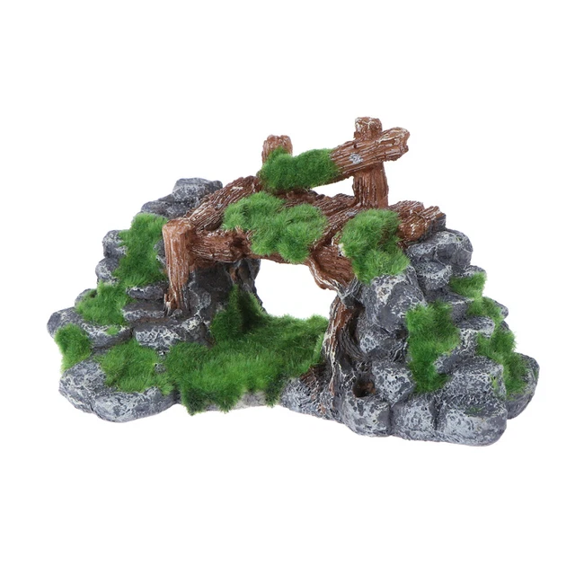 Decoración de resina artesanías de roca artificial adornos cubiertos
