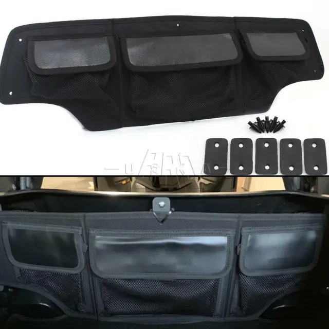 Black Rear Trunk Organizer Luggage Storage Bag For Honda Goldwing GL1800 2018-21