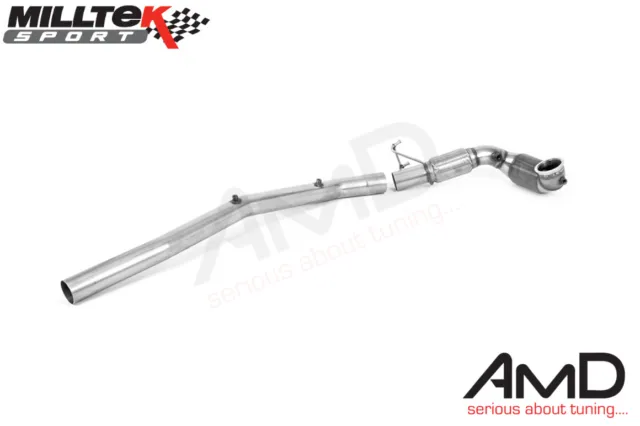 Milltek Audi S3 Large Bore Downpipe Hi Flow Sports Cat Exhaust 8Y SSXVW638