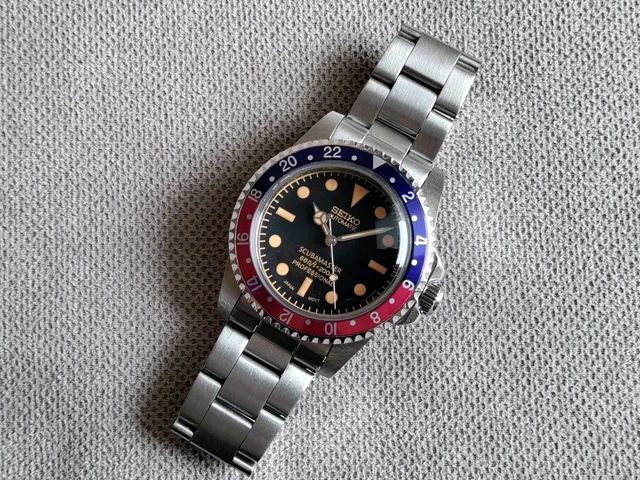 Montre Seiko Mod Submariner Homme - Boîtier 40mm Acier - Mouvement Automatique - Customisée Main 2024