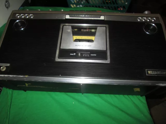 Williamson ENVIRO Stereo Boombox Radio Cassette Recorder AIE 2000 Shortwave Rare