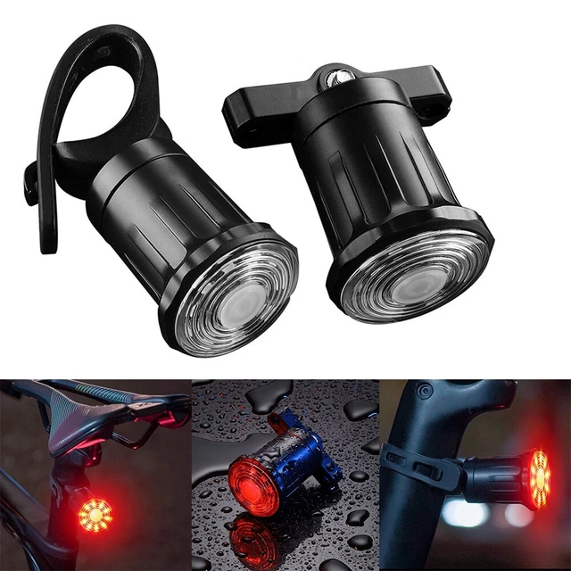 Bike Taillight Colorful Rear Light Brake Sensor LED Flashing MTB Bicycle Light