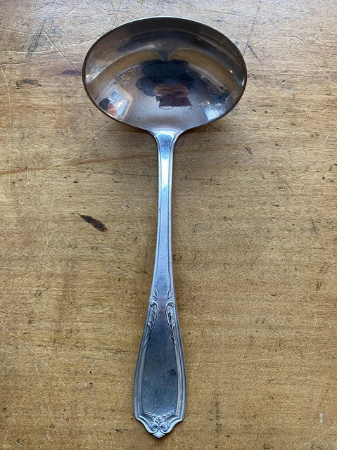 Wm Rogers Pat 10 Vintage Gravy Ladle Spoon