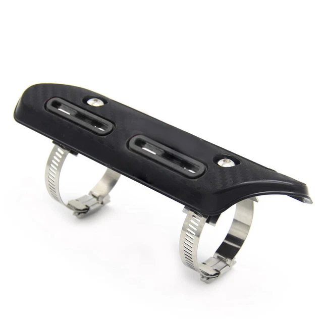 US Universal Motorcycle Exhaust Pipe Carbon Fiber Cover Protector Heat Resistant