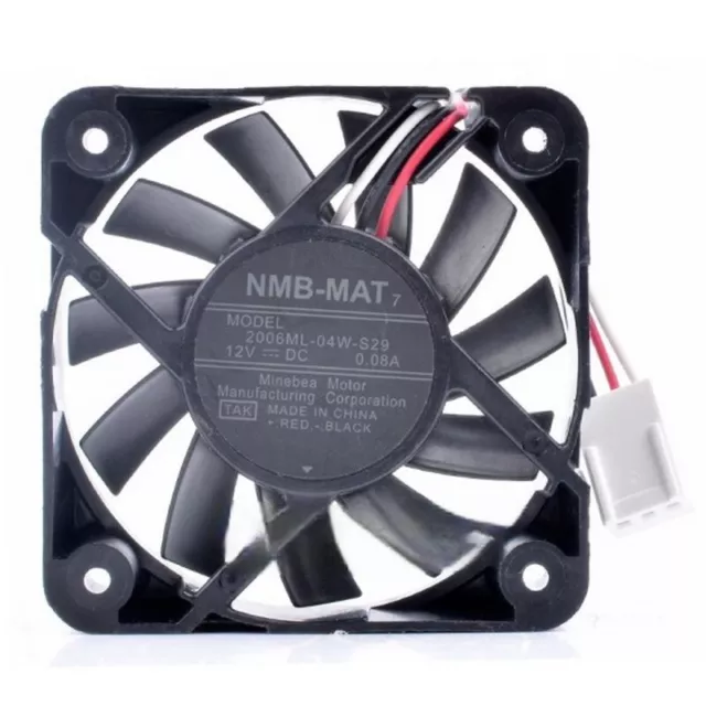 NMB-MAT 2006ML-04W-S29 5015 50mm x 15mm Cooler Cooling Fan 12V 0.08A 3Pin TG02
