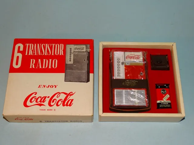 Coca Cola Transistor Radio Original Box Japan