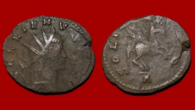 Roman Coin : Gallien – Antoninien, Pégase, Rome, TB+ [13AGA18]
