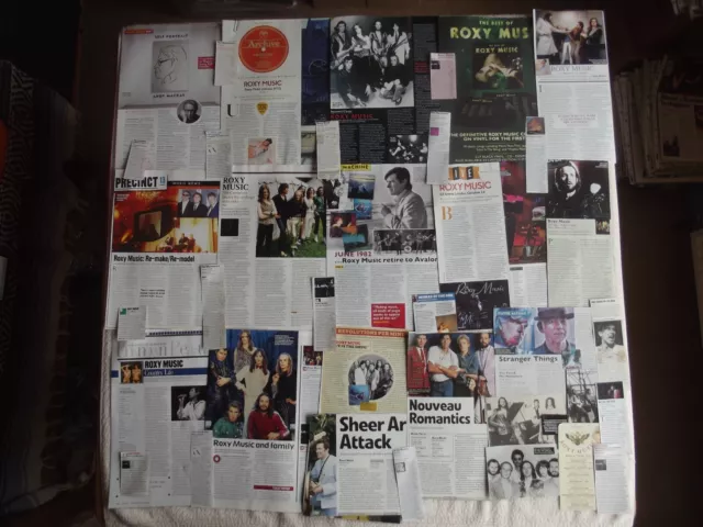 Roxy Music - Magazine Cuttings Collection - Clippings, Photos, Adverts X35.