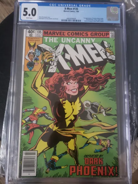 *KEY COMIC* Uncanny X-MEN # 135 1st SENATOR ROBERT KELLY (1980) NEWSSTAND CGC 5