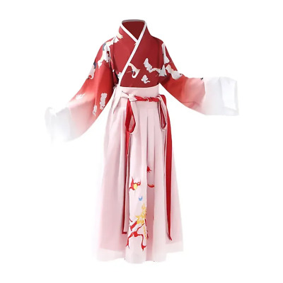 Girl Hanfu Dress Tang Suit Ancient Chinese Traditional Tops Skirt Set Cosplay