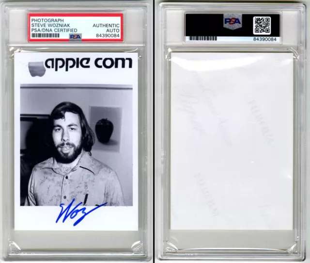 Steve Woz Wozniak SIGNED 3" x 5" Photo Apple Encapsulated PSA/DNA AUTOGRAPHED