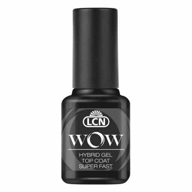 LCN WOW Hybrid Gel Top Coat "super fast" 8ml-schnell trockn.,hochglänz.Überlack