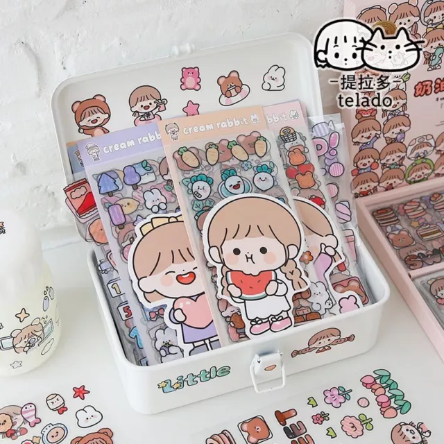 6 Packs (60 Sheets) Kawaii sticker sheets, Good For Kids DIY In School