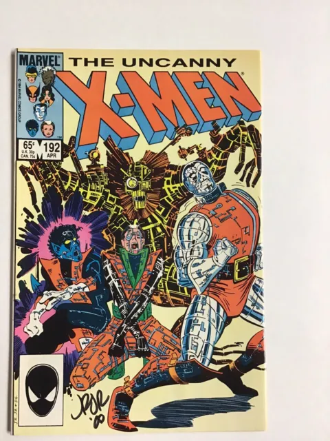 Uncanny X-Men #192 -  SIGNED BY JOHN ROMITA JR- 1985 HIGH GRADE MARVEL COMICS