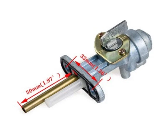 thumbnail image 2 of Gas Fuel Tank Petcock Valve Switch For Suzuki TS/TM/GT/TC Models - Off/On/Reserve, Single Outlet, 135mm Length 2 of 6