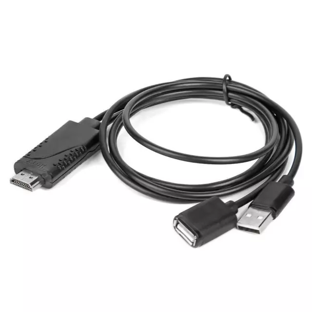 USB-Buchse auf 1080P Stecker 3in1 HDTV-Adapter Ladeadapter für IOS Android