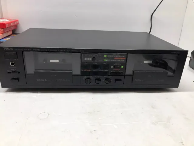 Yamaha KX-W202U son naturel stéréo double cassette lecteur Dolby