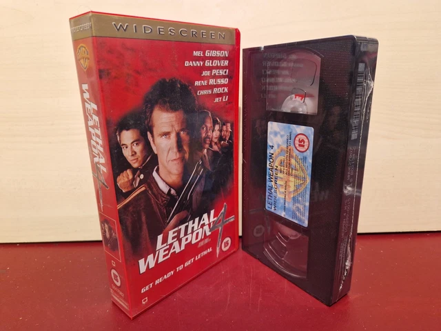 LETHAL WEAPON 4 - Widescreen - PAL VHS Video Tape NEW SEALED (A348) £9.