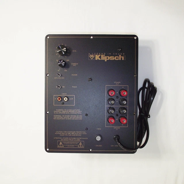 KLIPSCH KSW SUBWOOFER Amplifier Power Supply Unit KSW12 KSW12 Tested