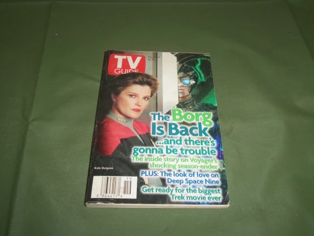 TV Guide May 1997 Vtg Magazine Star Trek Voyager Kate Mulgrew Borg