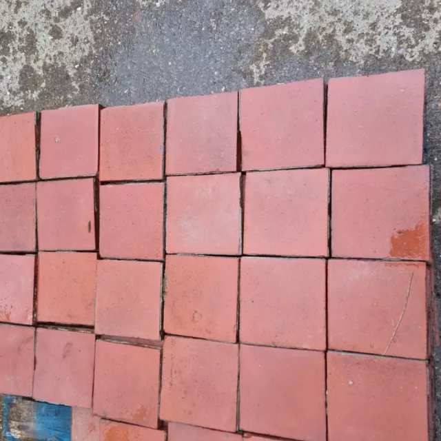 Reclaimed Red 6x6 Quarry Tiles