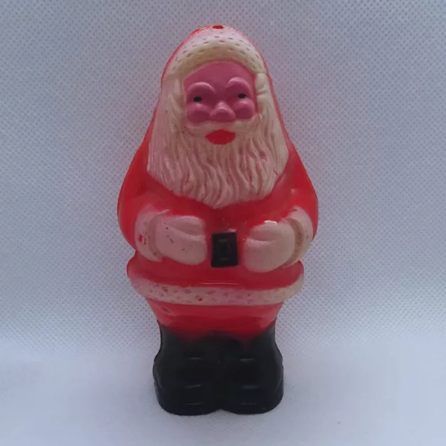Vintage 1950s (?) Plastic Santa Claus Christmas Rattle Noisemaker