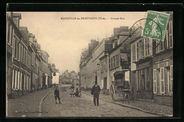 CPA MARSEILLEENBEAUVAISIS, GRANDE Rue EUR 7,00 PicClick FR