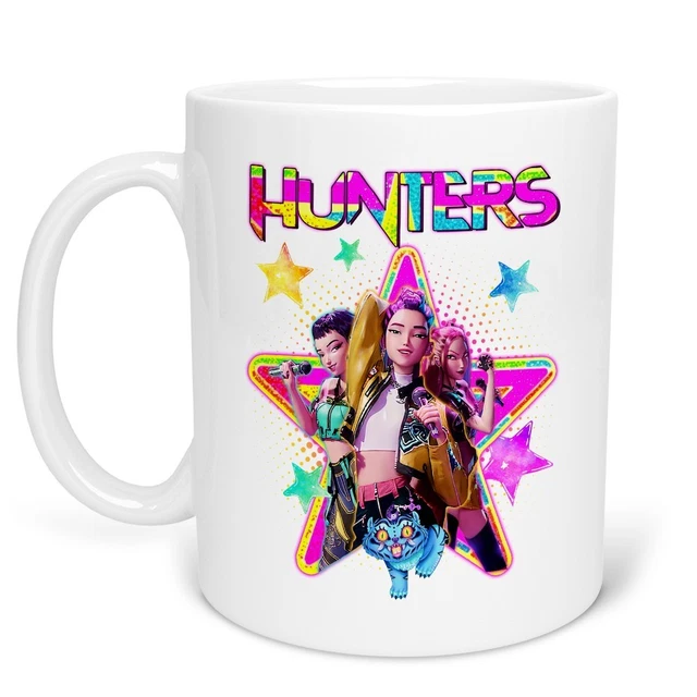 K-pop Demon Hunters K Pop Demon Hunters Pure Print Cut Kpop Hunters Tazza Da Caffè Demon 330 Ml, Bianca, Lavabile In Lavastoviglie, Adatta Al Microonde E Per Fan Degli Anime, Con Design - 6