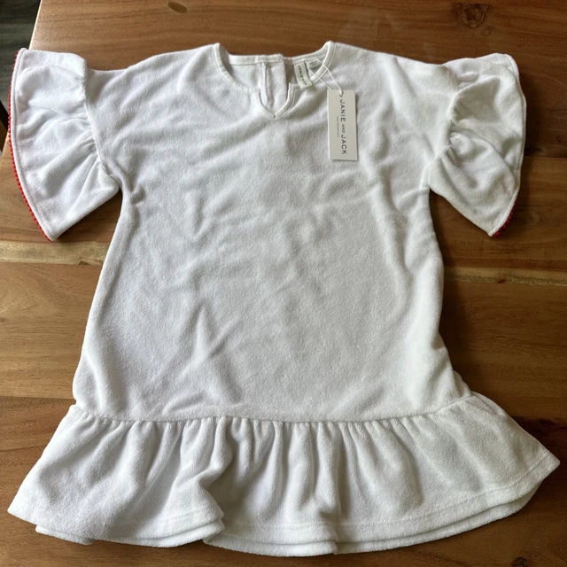 janie and jack terry cloth cover up pink size 4t