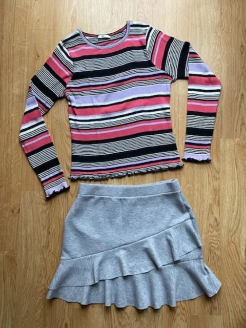 Girls 13-14 years Marks and Spencer Top and Skirt Outfit  / set - vgc