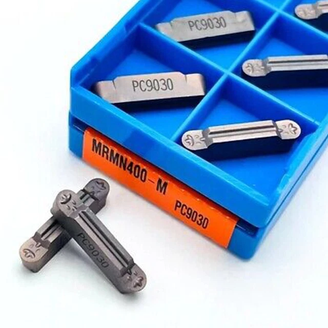 10x MRMN400-M PC9030 CNC Grooving Insert R2 Mm Carbide Stainless Steel MGEHR New