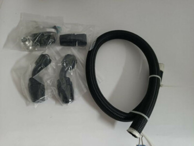 Black Turbo Oil Feed Drain Return Line Kit 10AN For T3 T4 T04E T70 T60 T61 GT35