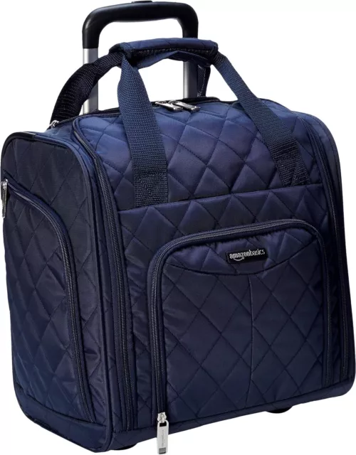 Amazon Basics Underseat Carry-On Rolling Travel Luggage Bag with Wheels, 14 Inch