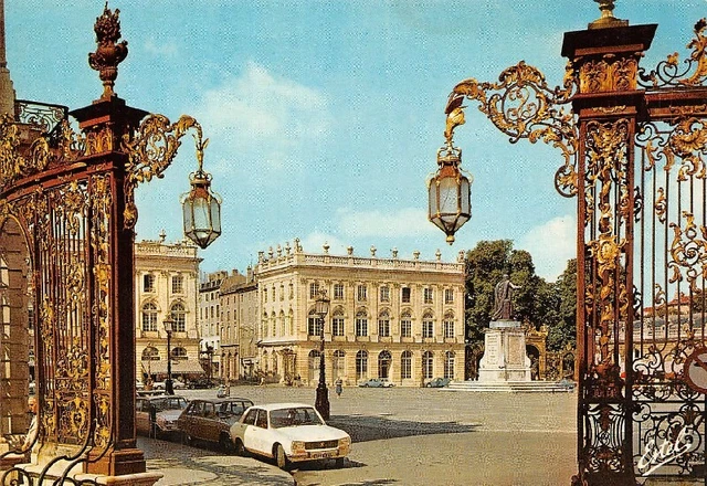 NANCY - Place Stanislas - In the foreground, grilles by Jean Latour