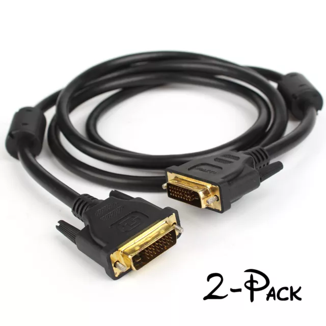 3M 7M DVI-D to DVI-D Cable Dual Link 24+1 Male Video Cable Adapter Gold Plated