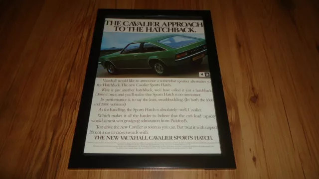 VAUXHALL CAVALIER-1978 framed original advert