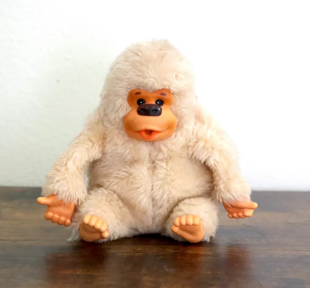 VTG 1978 Russ Berrie GONGA Plush Gorilla Vinyl Face Hands Thumbsucking 7" Taiwan