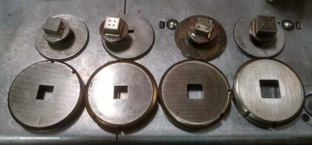 Square Punches for Strippit 3-1/2" Station   Some with radius corners