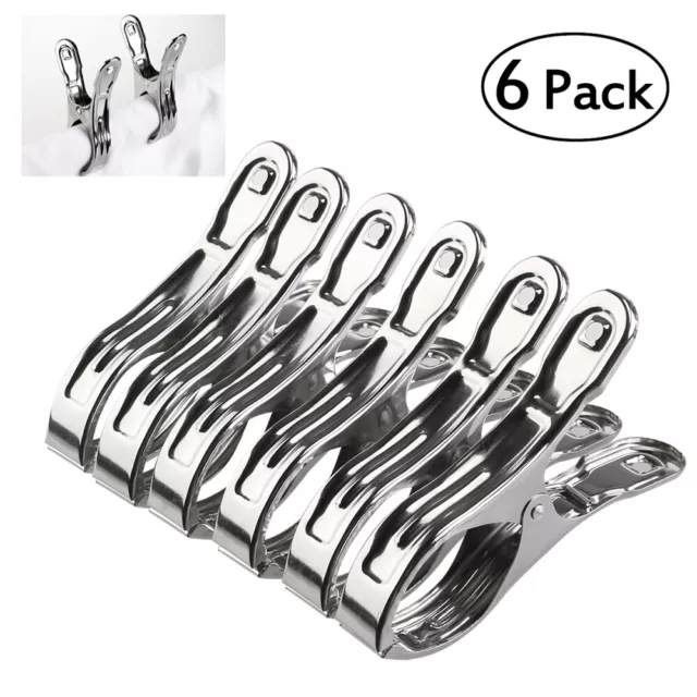 6PCS Kleidung Pegs Große Größe Waschen Aufhänger Handtuch Halter Wäscheklammern