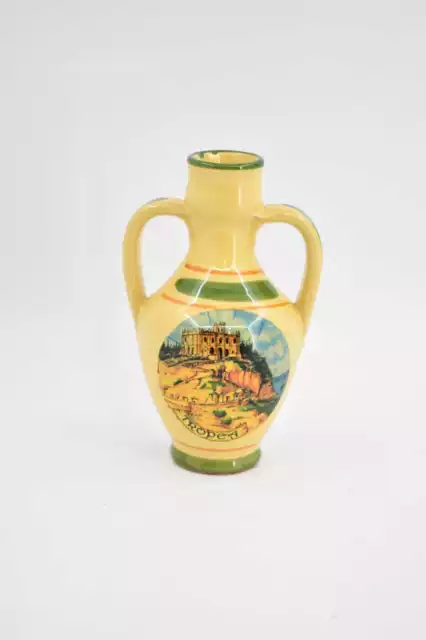 Mini Toby Jug Lovely IN Terracotta Yellow Tropea H 13 CM