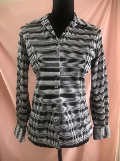 Lurex Long sleeve Shirt Vintage Sz 12