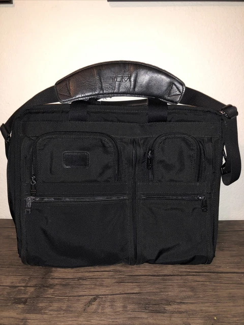 TUMI 2670D3 Alpha Ballistic Nylon Laptop Briefcase Shoulder Bag 17" Black