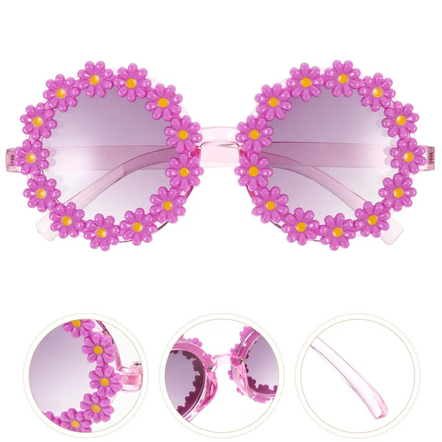 Funny Party Glasses Sunglasses Circle Glasses Men Decor Flower Glasses