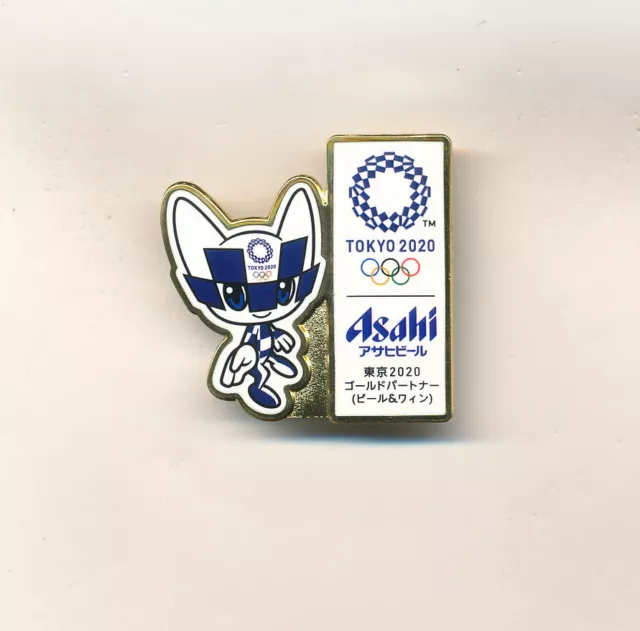ASAHI MIRAITOWA MASCOT Tokyo 2020 Olympic Media Pin Paris 2024 Trader