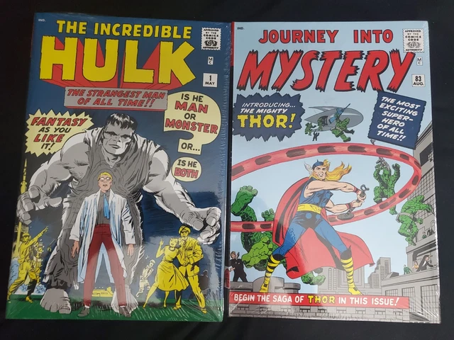 Incredible Hulk Omnibus & Thor Vol 1 Kirby DM Cover New Ptg Marvel Comics HC NM+