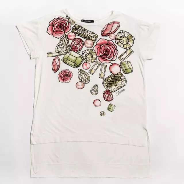 T-Shirt Bambina Rose & Pietre (Tg: 10A) "Monnalisa" 419620Po Past Season (-50%)