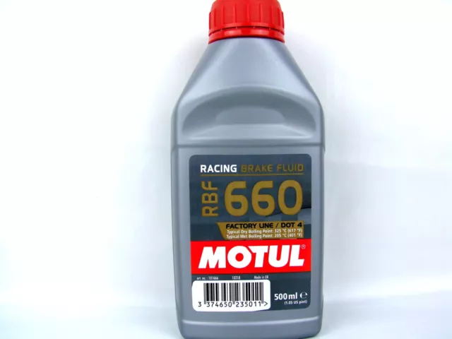 Motul RBF 660 Bremsflüssigkeit 500ml DOT4 Brake Fluid Rennsport Motorrad AKTION