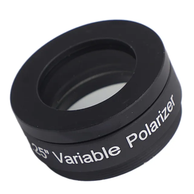 Kit de filtro polarizador telescópico de 1,25 pulgadas variable lineal doble óptico tele