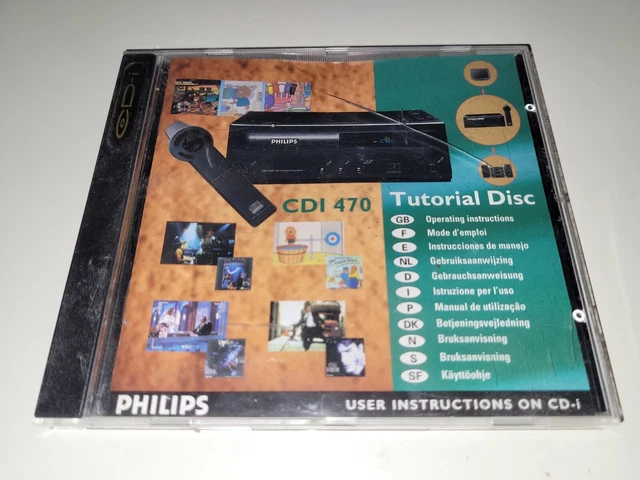 PHILIPS CD-I - Mode D'emploi CDI 470 Tutorial Disc - Bon État EUR 22,99 ...
