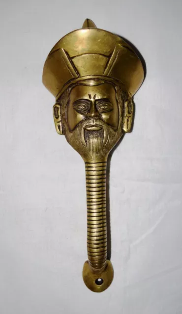 Brass Almirah Cabinet Pull Handle Warrior Wise Man Face Design Door handle OP22